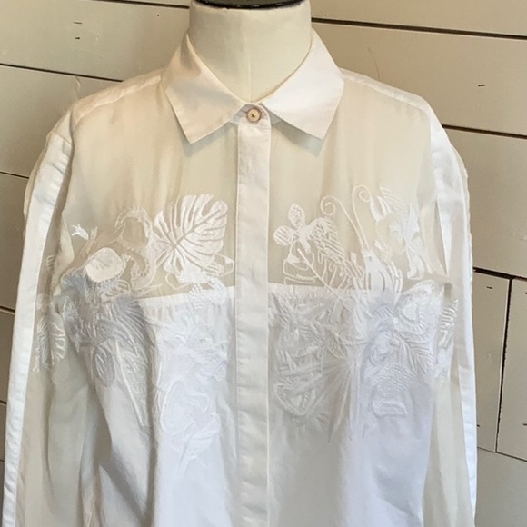 ESCADA white cotton blouse - Picture 2 of 12